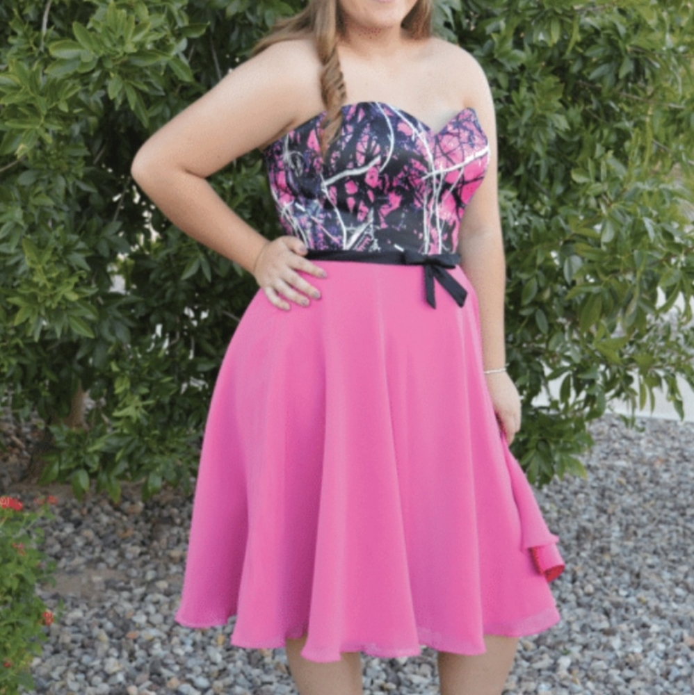 Camo Muddy Girl Prom Bridemaids Dress size 16